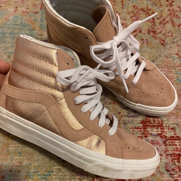 rose gold vans high tops